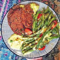 Seasonal Dish: Quinoa Moons with Beans and Creme Café de Paris at Pfannenzauber in Aachen