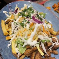 Kapsalon (kind of Döner with Salad, cheese and fries)  at Pfannenzauber in Aachen