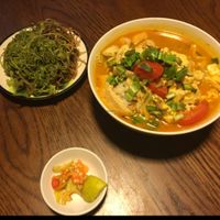 Vermicelli and Sour Soya Crab Soup VND 50,000 at Saigon Vegan - Vo Van Tan in Ho Chi Minh City