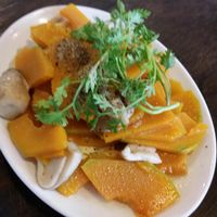 Bi đo xao nam (pumpkin sautéed with mushroom, 40.000 vnd) at Saigon Vegan - Vo Van Tan in Ho Chi Minh City