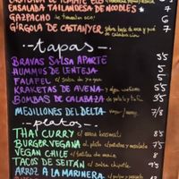 ejemplo de carta at Cantina Lab in Barcelona