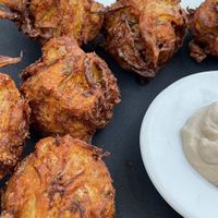 Pakoras con Mayonesa vegana  at Cantina Lab in Barcelona