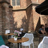 Outside seating at Gelati E Panini in Lochem