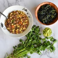 Githeri and mchicha at Vegan Basket in Kilifi