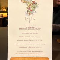 6-course tasting menu  at MITA in Washington