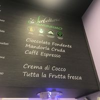 vegan offer at La Sorbetteria Castiglione in Bologna