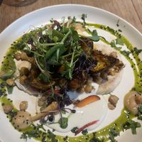 Curry butter celeriac flatbread  at The Blonde Beet in Stamford