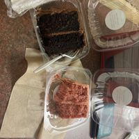 The strawberry and chocolate cakes are delicious!!!  at Plant Based Heat in Memphis