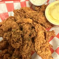 Box of oyster mushrooms   at Plant Based Heat in Memphis