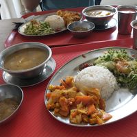 Lunch about 1200 pesos/ person at Govinda's in Pereira