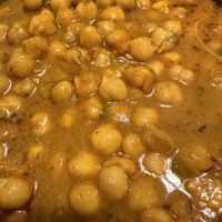 Channa masala closeup   at Great Indian Kitchen in Albany