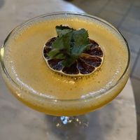 Delicious Mayacuya cocktail  at La Ó in San Juan