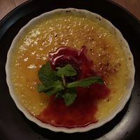 passion fruit crème brûlée!  at La Ó in San Juan