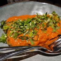 Roasted eggplant at Zaab in Braddon