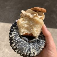 Cookie at the bottom was the perfect addition. Photo does not do this delicious cupcake justice  at Sweet Treats by Rhi in Camden