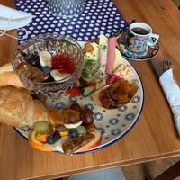 Big breakfast at BABA Handmade Cafe in Leipzig