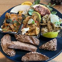 “Fish” platter  at BABA Handmade Cafe in Leipzig