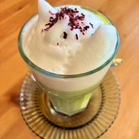 Matcha Lattee  at BABA Handmade Cafe in Leipzig