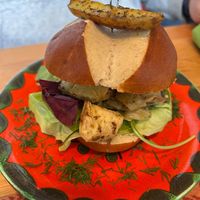 Visch sandwich at BABA Handmade Cafe in Leipzig