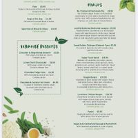 Vegan menu at Cromwell's in Wetherby