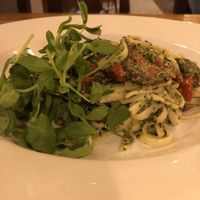 Almond pesto linguine   at Cromwell's in Wetherby