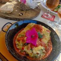 Zuccini lasagne at Organic in Mallorca