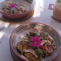 Ravioli at Organic in Mallorca