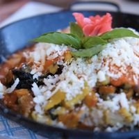 Vegan lasagna  at Organic in Mallorca