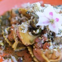 Vegan ravioli   at Organic in Mallorca