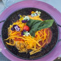 Vegan lasagna at Organic in Mallorca