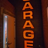 Sign at toilets at De Garage in Kortrijk