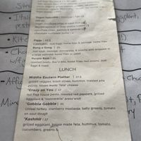 Menu - not updated prices increased  at Cornucopia's Noshery in Amityville