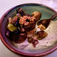 One of the 6-course dishes  at Yasai Gent  in Ghent