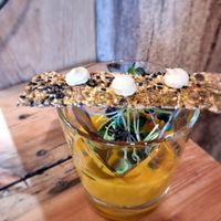 One of the 6-course dishes  at Yasai Gent  in Ghent