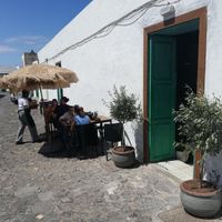 Outside sitting space at Esquina in Lanzarote