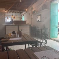 Inside seating and bar  at Esquina in Lanzarote