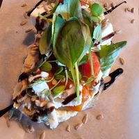 Pan con vegan queso at Esquina in Lanzarote