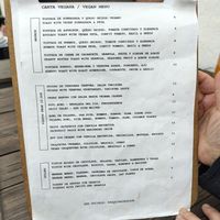 Menu in early Feb 2024 at Esquina in Lanzarote