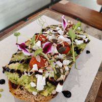 Avocado toast at Esquina in Lanzarote