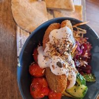 Falafel bowl at Esquina in Lanzarote