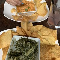 Our spinach and Buffalo dips. So good! at Mo' Brunch + Brews in Houston