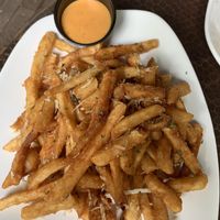 Omg, the fries!!  Yummmmyyyyyy! at Mo' Brunch + Brews in Houston