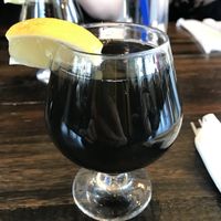 Black mimosa! (It’s black cuz they put activated charcoal in them) #Veganuary at Mo' Brunch + Brews in Houston