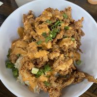 Shrooms & grits  at Mo' Brunch + Brews in Houston