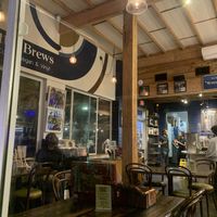 View of the inside from the patio  at Mo' Brunch + Brews in Houston