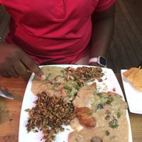 Boudain croissant   at Mo' Brunch + Brews in Houston