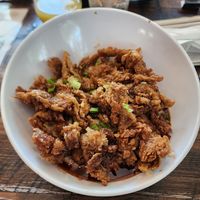 Hot honey shrooms at Mo' Brunch + Brews in Houston