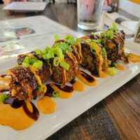 Boudain sushi rolls at Mo' Brunch + Brews in Houston