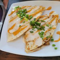 Breakfast quesadilla--mmmmmmm at Mo' Brunch + Brews in Houston