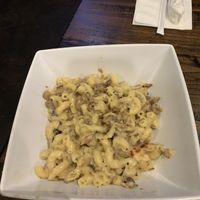 Truffle Mac, was creamy and smoky    at Mo' Brunch + Brews in Houston